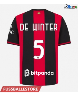 Günstige AC Milan Koni De Winter #5 Heimtrikot 2026-27 Kurzarm